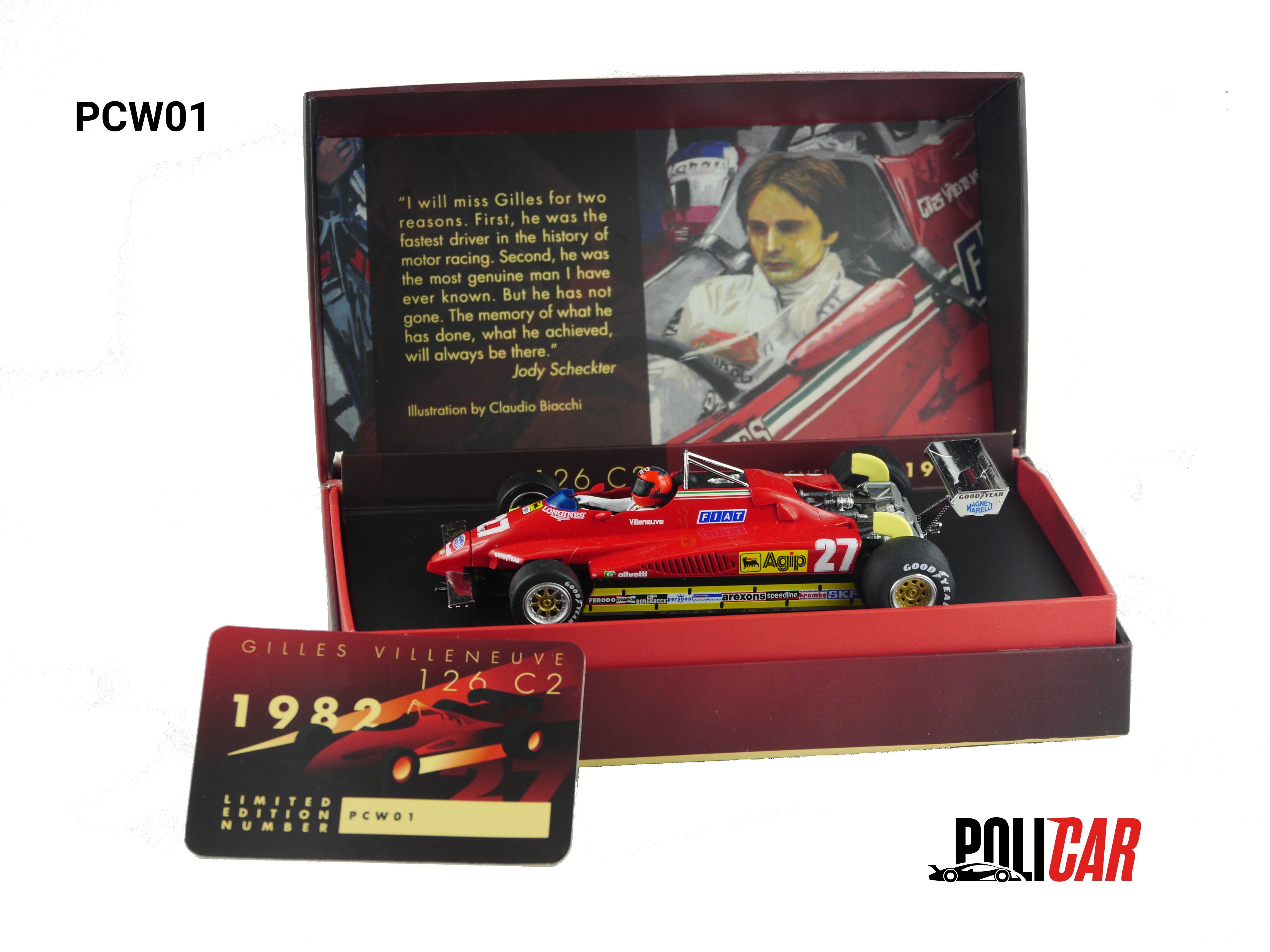 PCW01 Gilles Villeneuve Limited Edition 126 C2 1982.